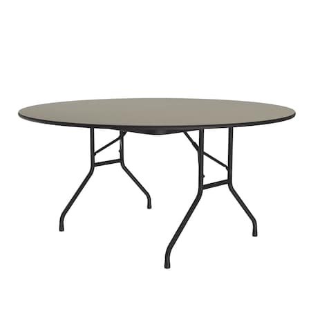 Correll CF HPL Folding Tables 60" Round Savannah Sand CF60PX-54